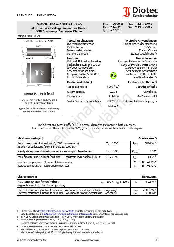 5.0SMCJ12A