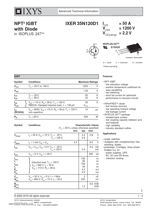 IXER35N120D1