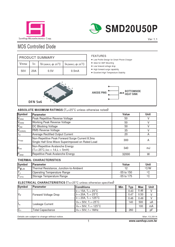 SMD20U50P