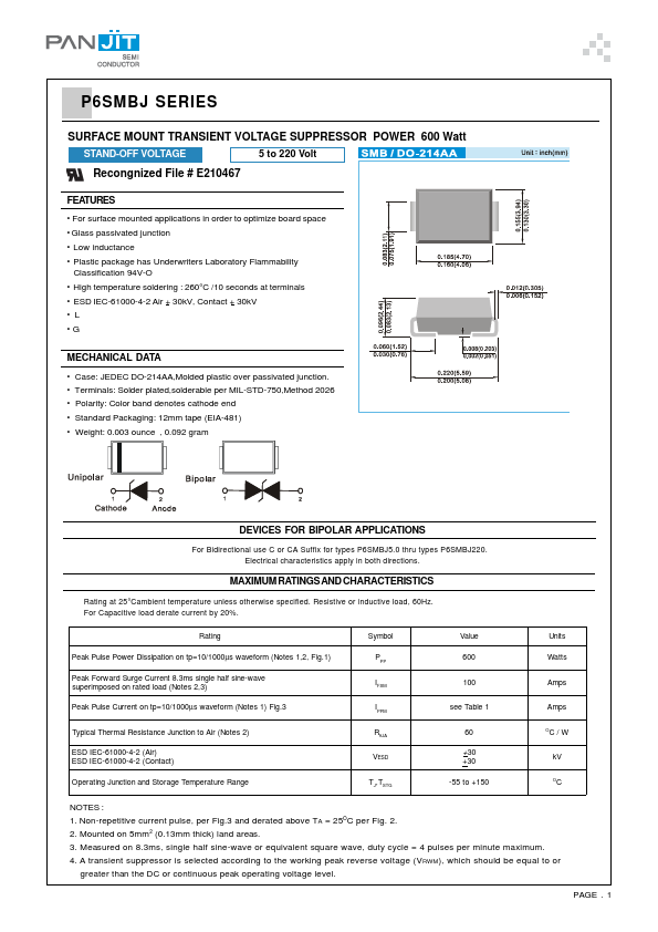 P6SMBJ120A