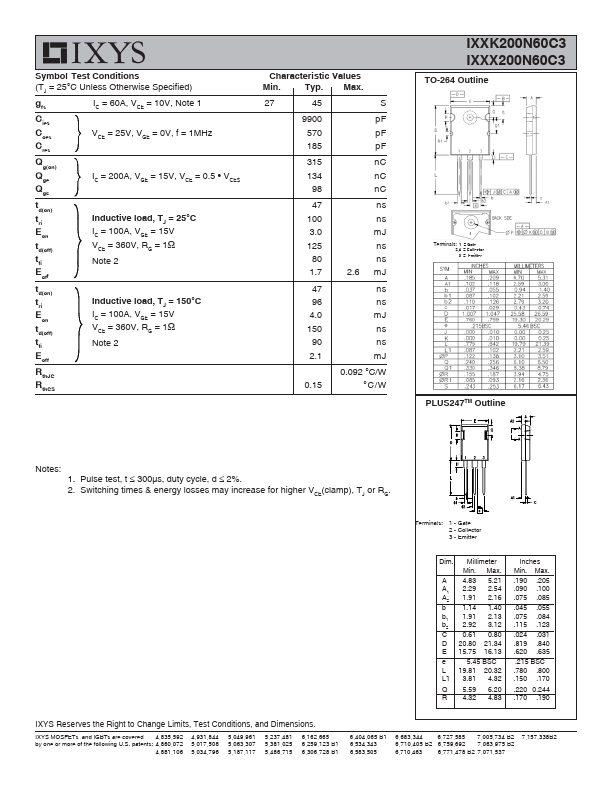 IXXK200N60C3