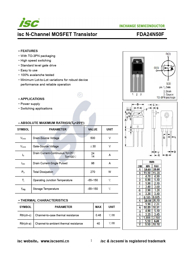 FDA24N50F