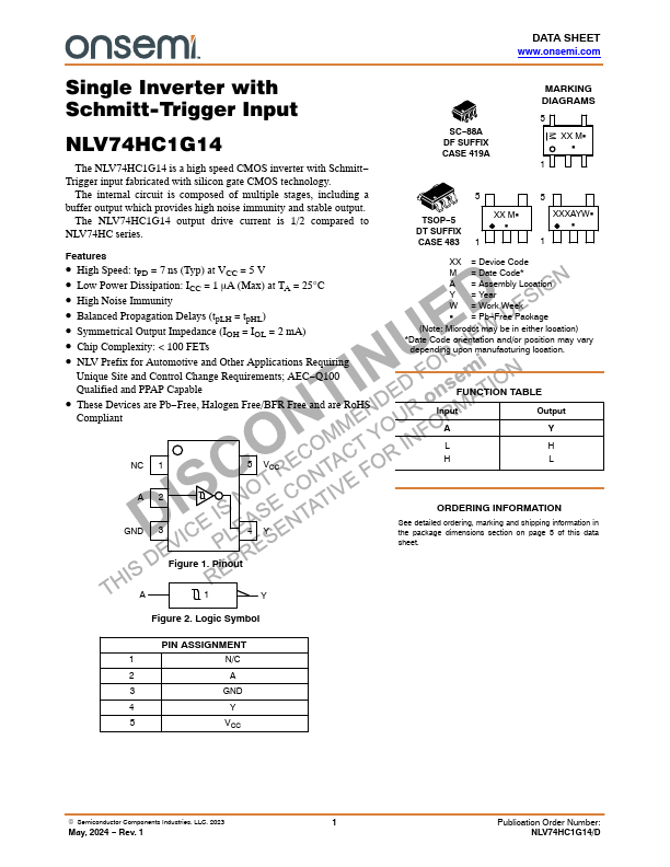 NLV74HC1G14