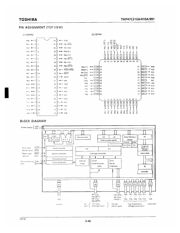 TMP47C410AN