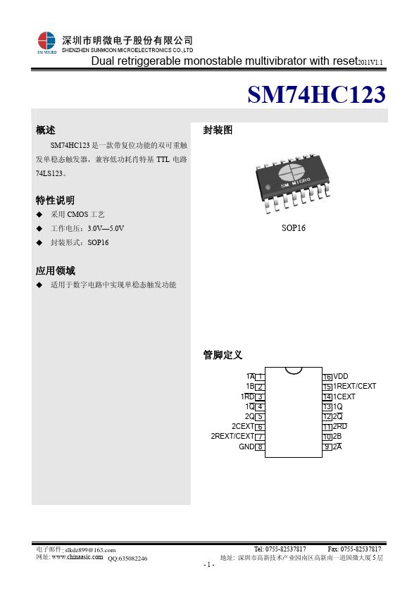 SM74HC123