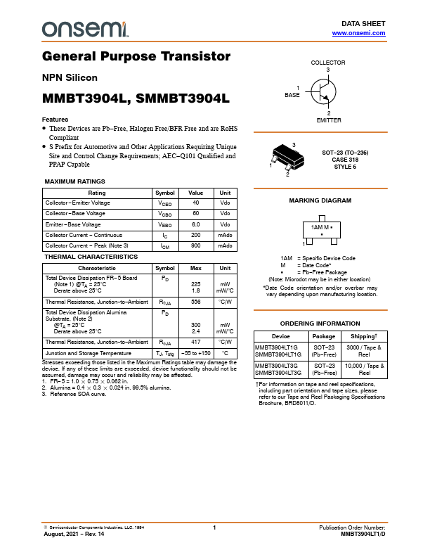 MMBT3904LT3G