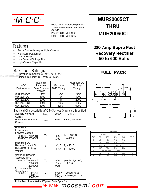 MUR20010CT