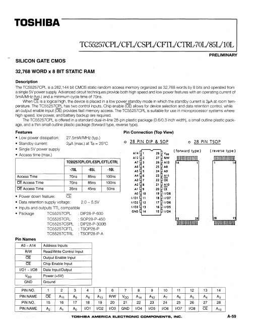 TC55257CSPL-10L