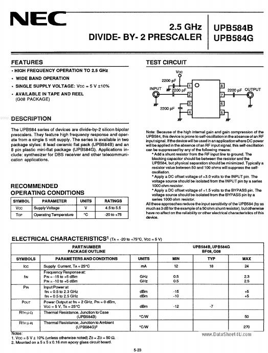 UPB584G