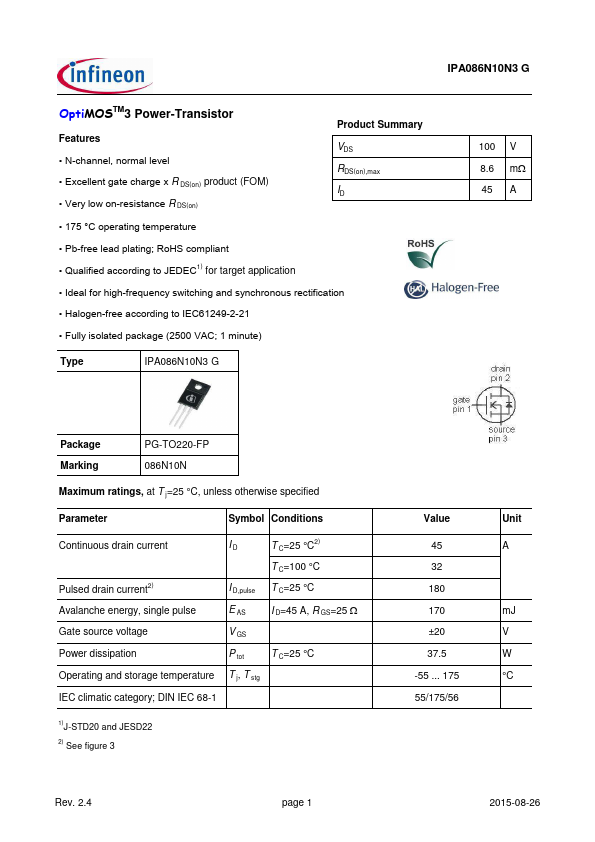 IPA086N10N3G