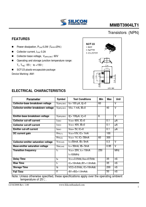 MMBT3904LT1