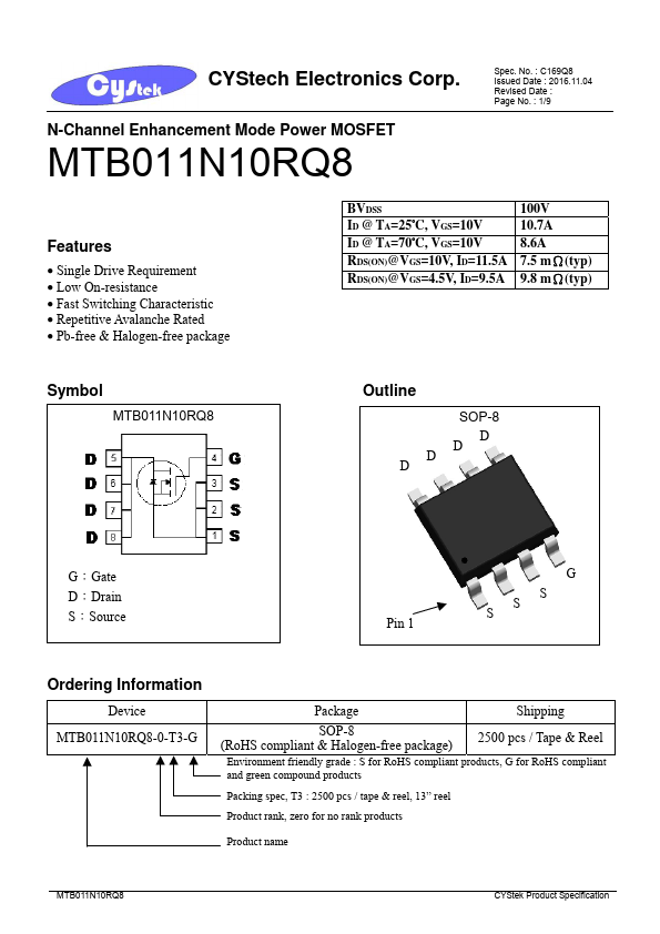 MTB011N10RQ8