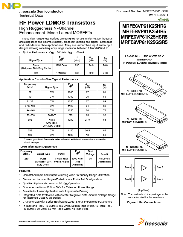 MRFE6VP61K25GSR5