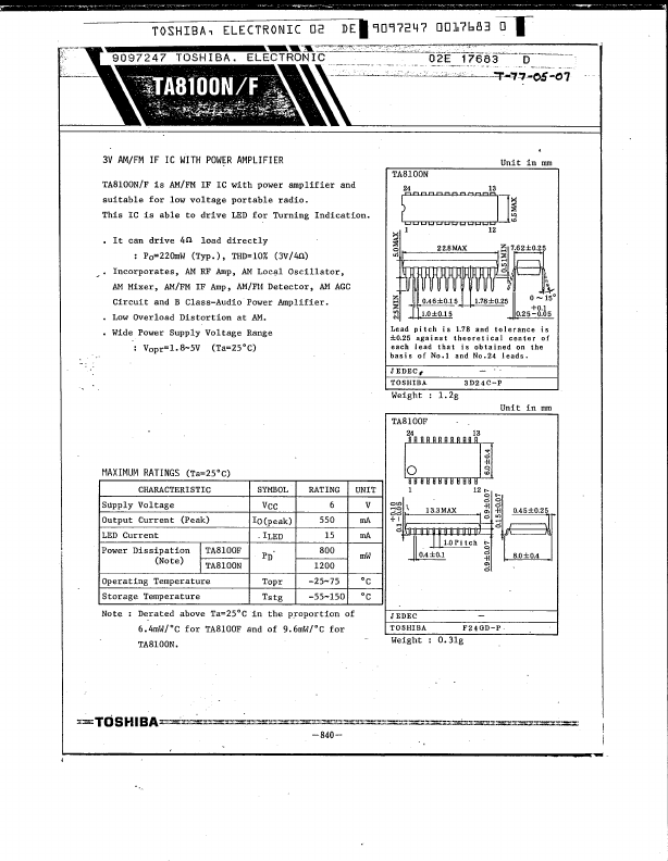 TA8100F