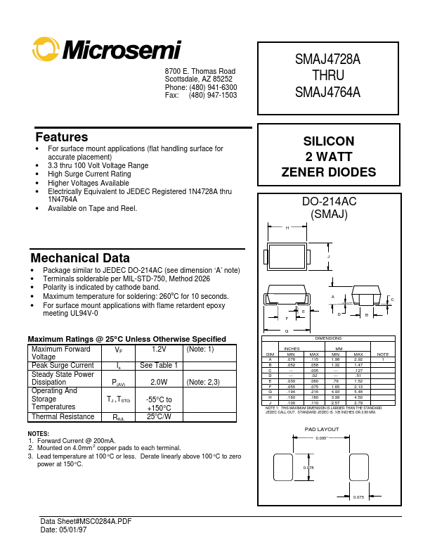 SMAJ4751A