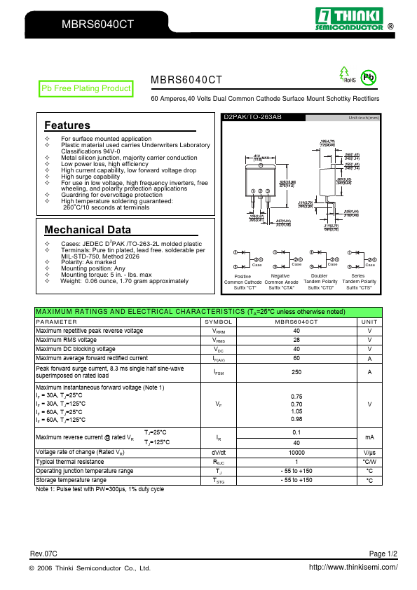 MBRS6040CT