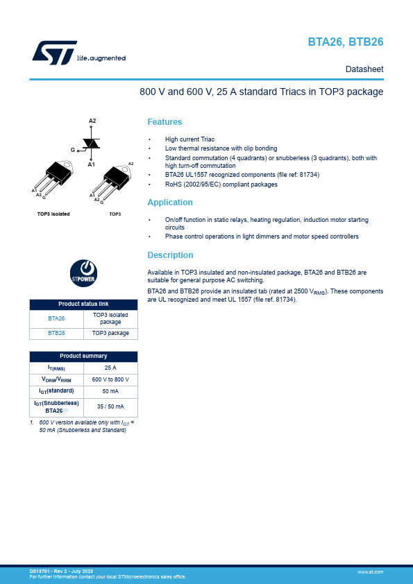 BTA26-600B