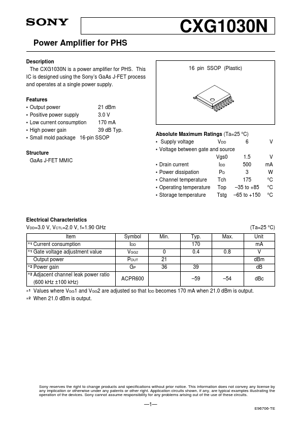 CXG1030N