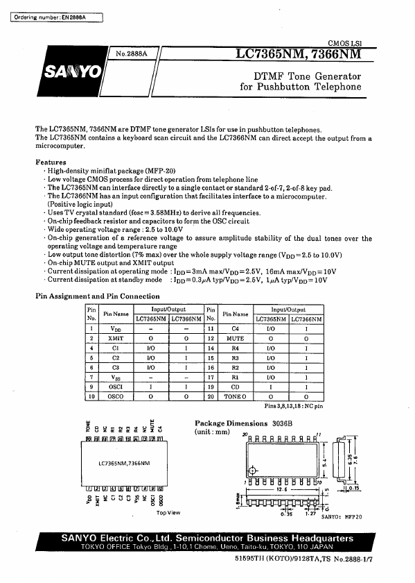 LC7366NM