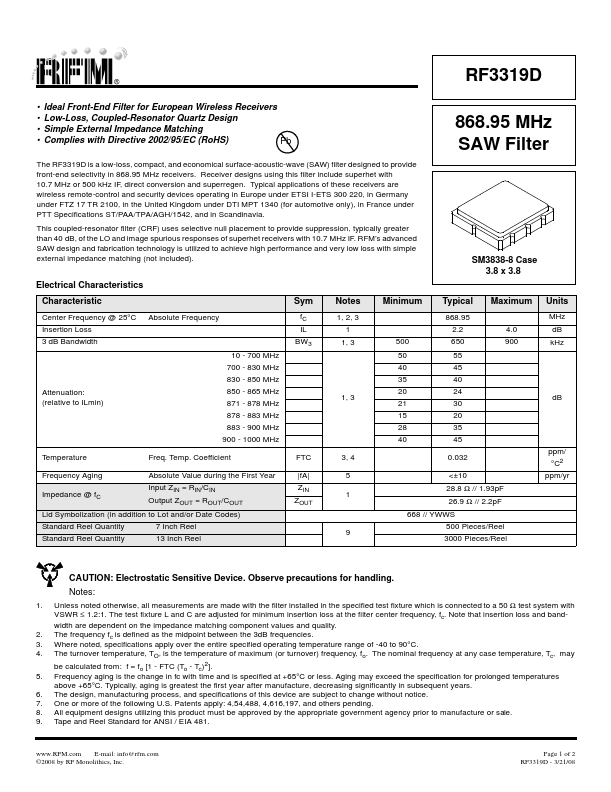 RF3319D