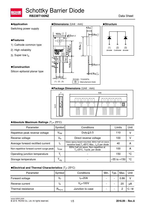 RB238T100NZ