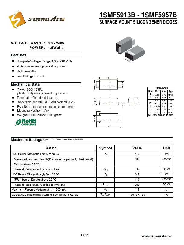 1SMF5918B