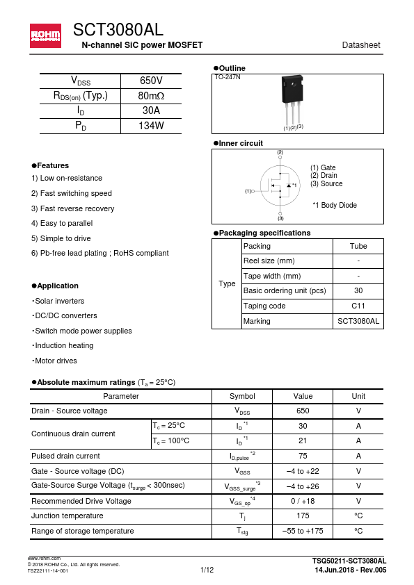 SCT3080AL