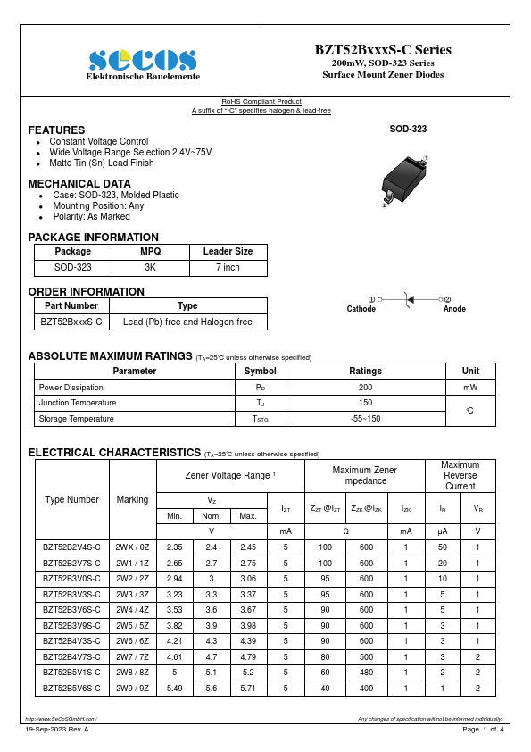 BZT52B6V8S-C