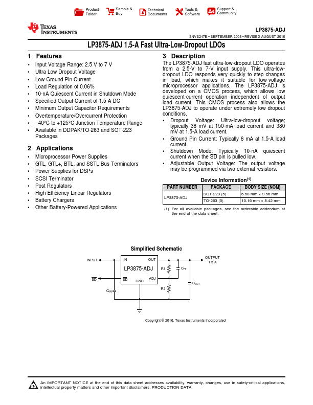 LP3875-ADJ