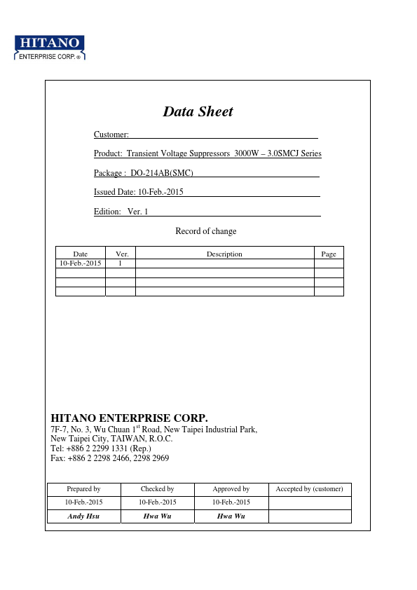 3.0SMCJ8.0A