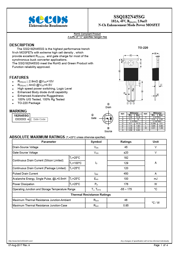 SSQ182N45SG