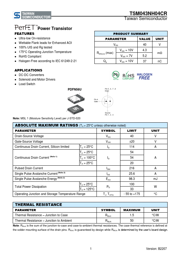 TSM043NH04CR