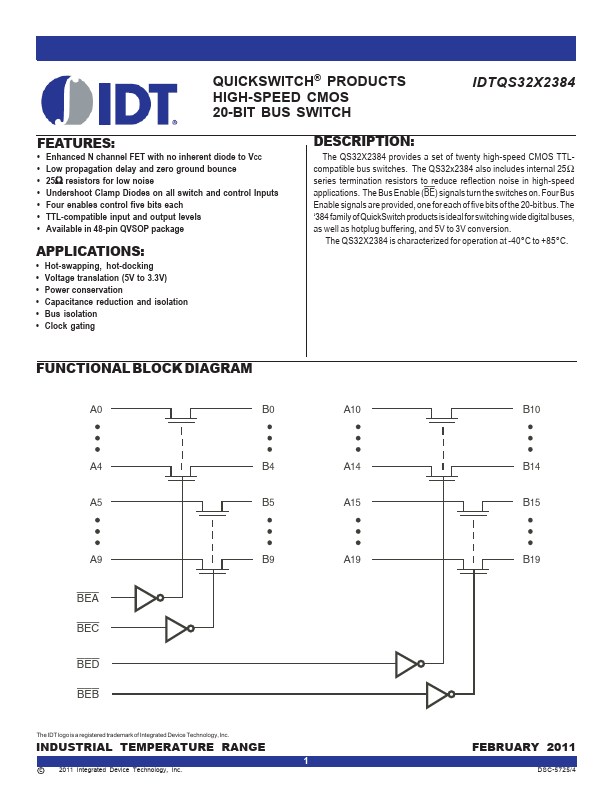 IDTQS32X2384