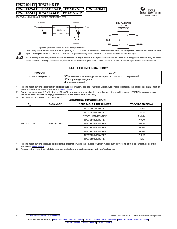 TPS73130-EP