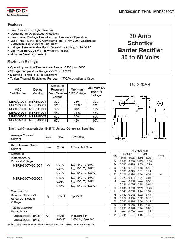 MBR3050CT