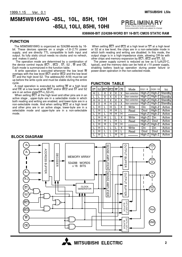 M5M5W816WG-10H