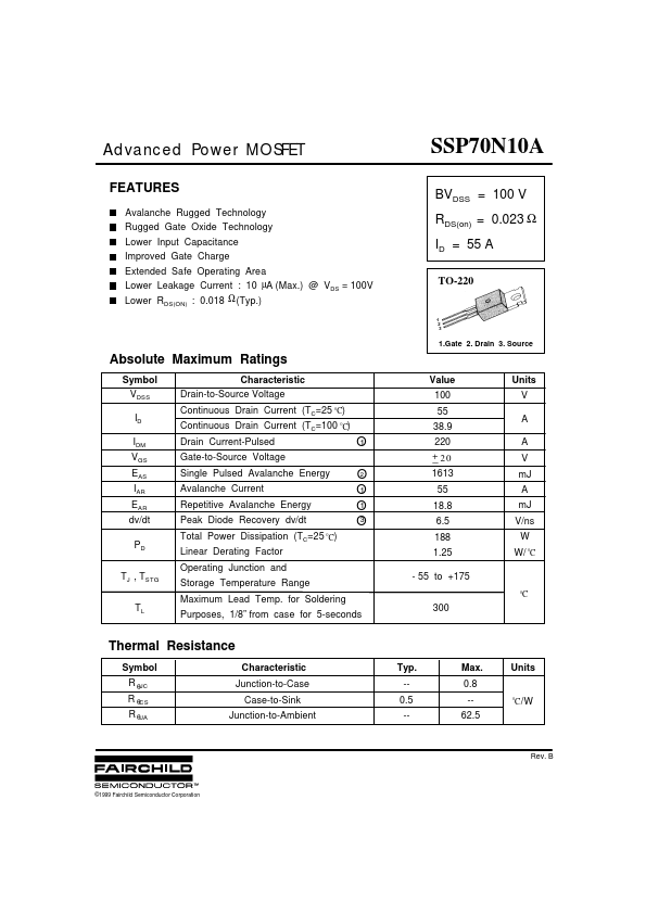 SSP70N10A