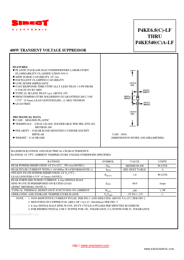 P4KE18A-LF