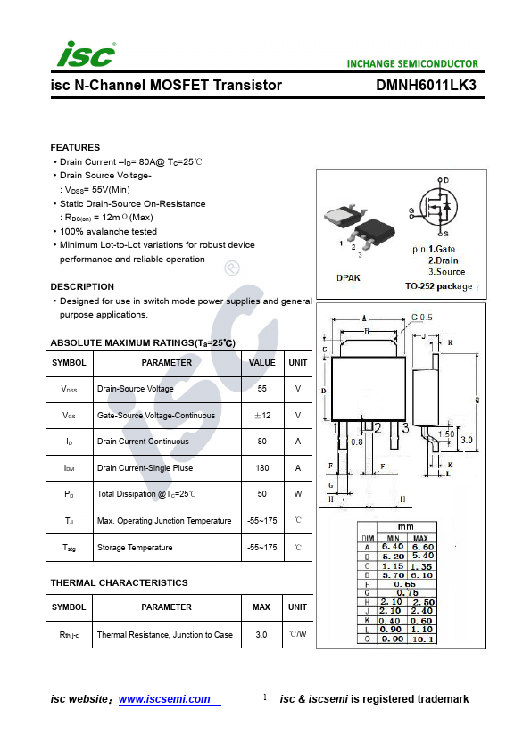 DMNH6011LK3