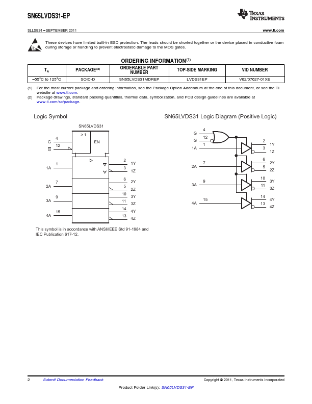 SN65LVDS31-EP