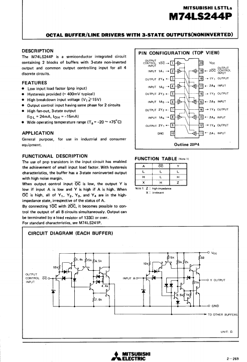 M74LS244P