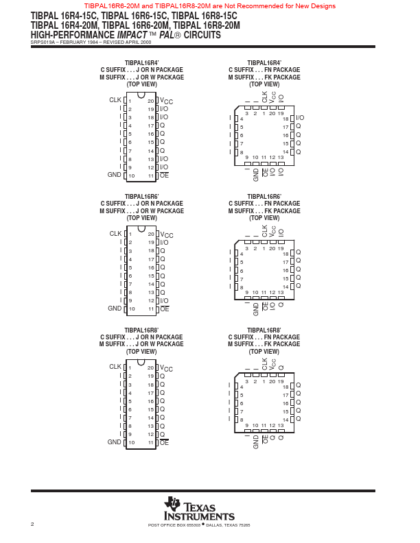 TIBPAL16R8-15C