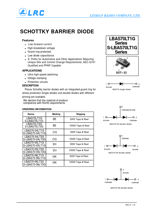 S-LBAS70-06LT3G