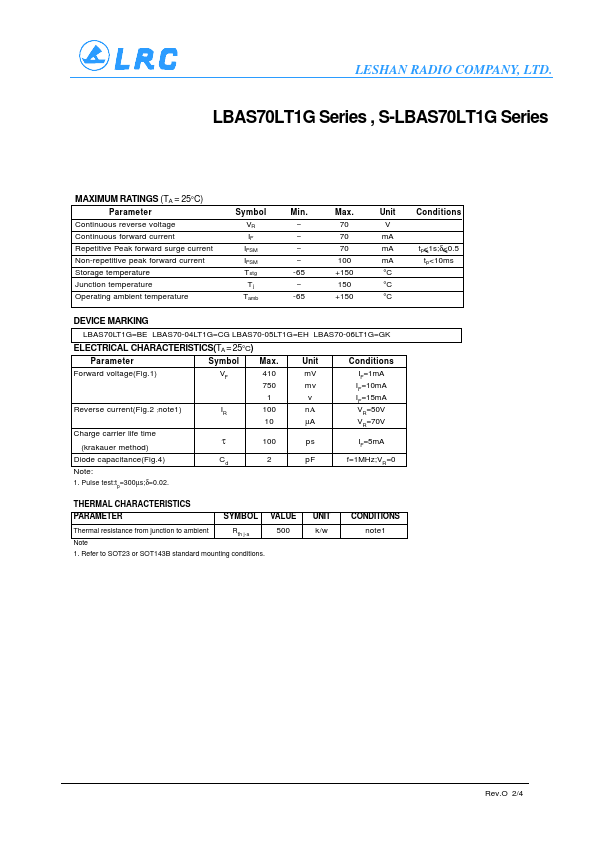 S-LBAS70-06LT3G