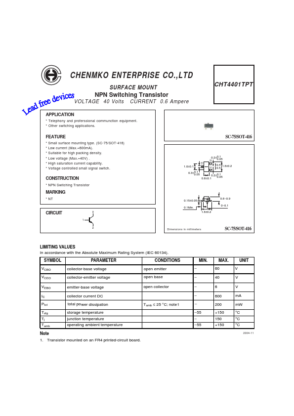 CHT4401TPT