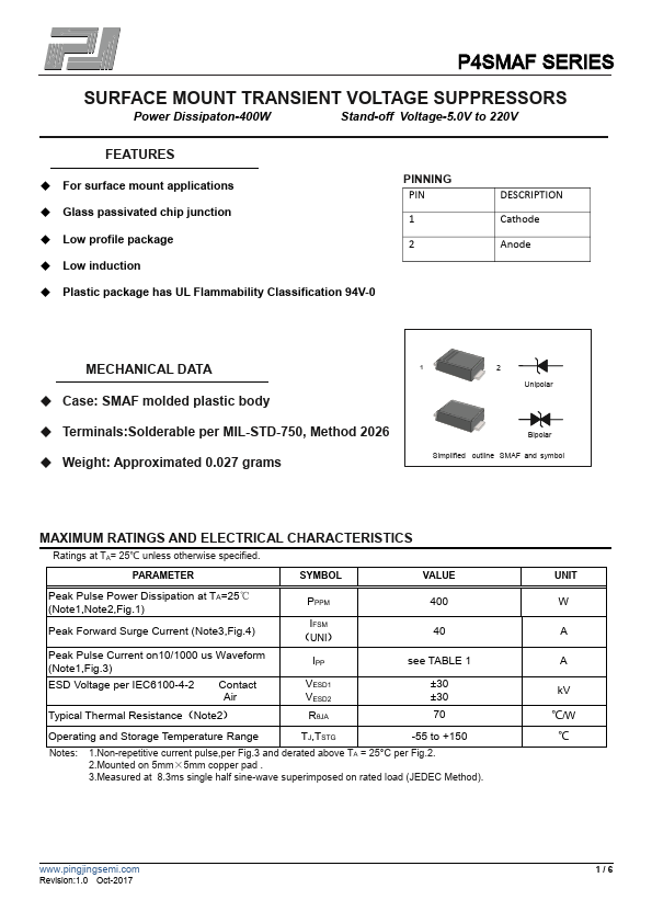 P4SMAF6.0CA