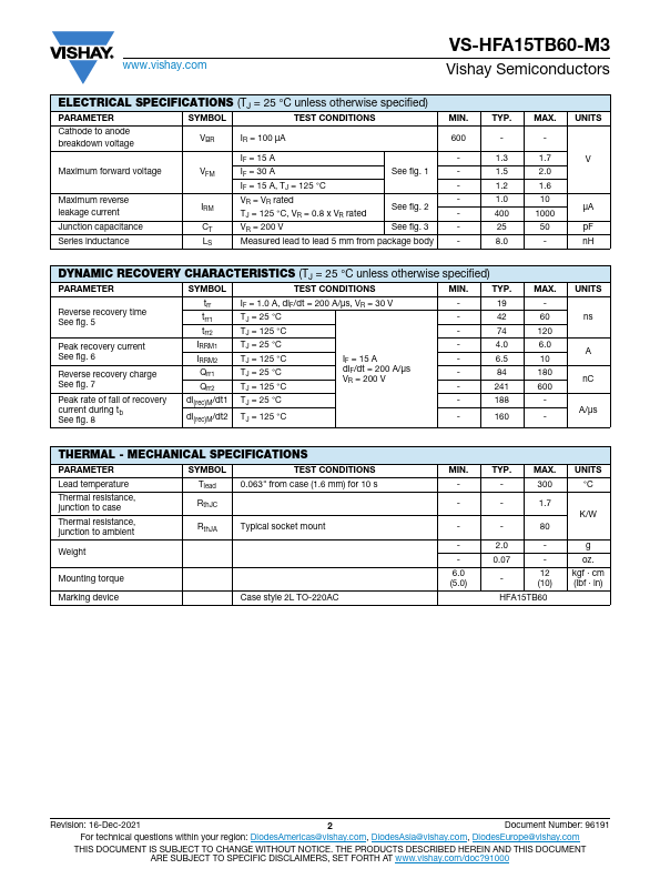 VS-HFA15TB60-M3