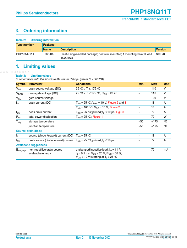 PHP18NQ11T