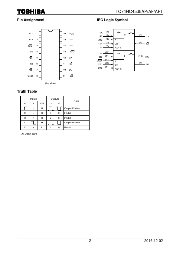 TC74HC4538AP