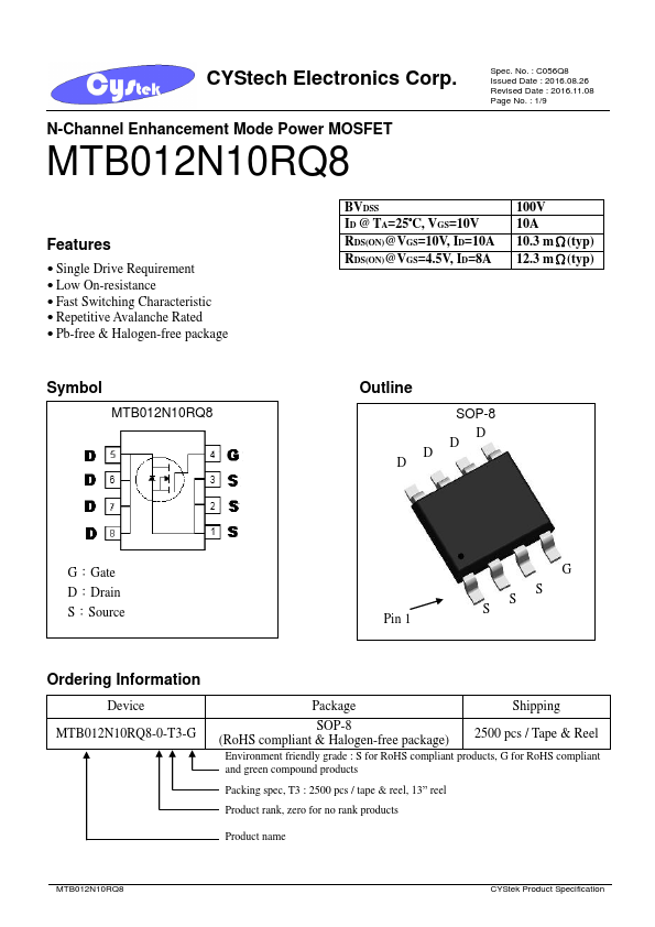 MTB012N10RQ8